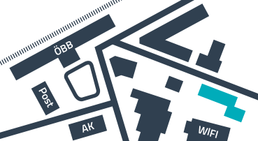 Lageplan Zentrum Bahnhof Dornbirn und unsere Hals-Nasen-Ohren-Ordination
